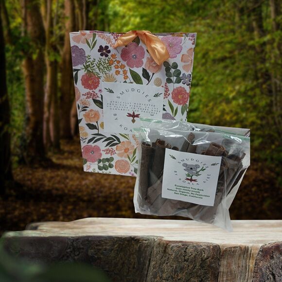 Koala Aire EUCALYPTUS TREE BARK Smudge 30 PACK - 100% ORGANIC Air Smoke Cleanser - Picture 9 of 10